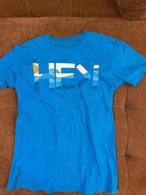 Men's Bright Blue Short Sleeve Graphic Tee